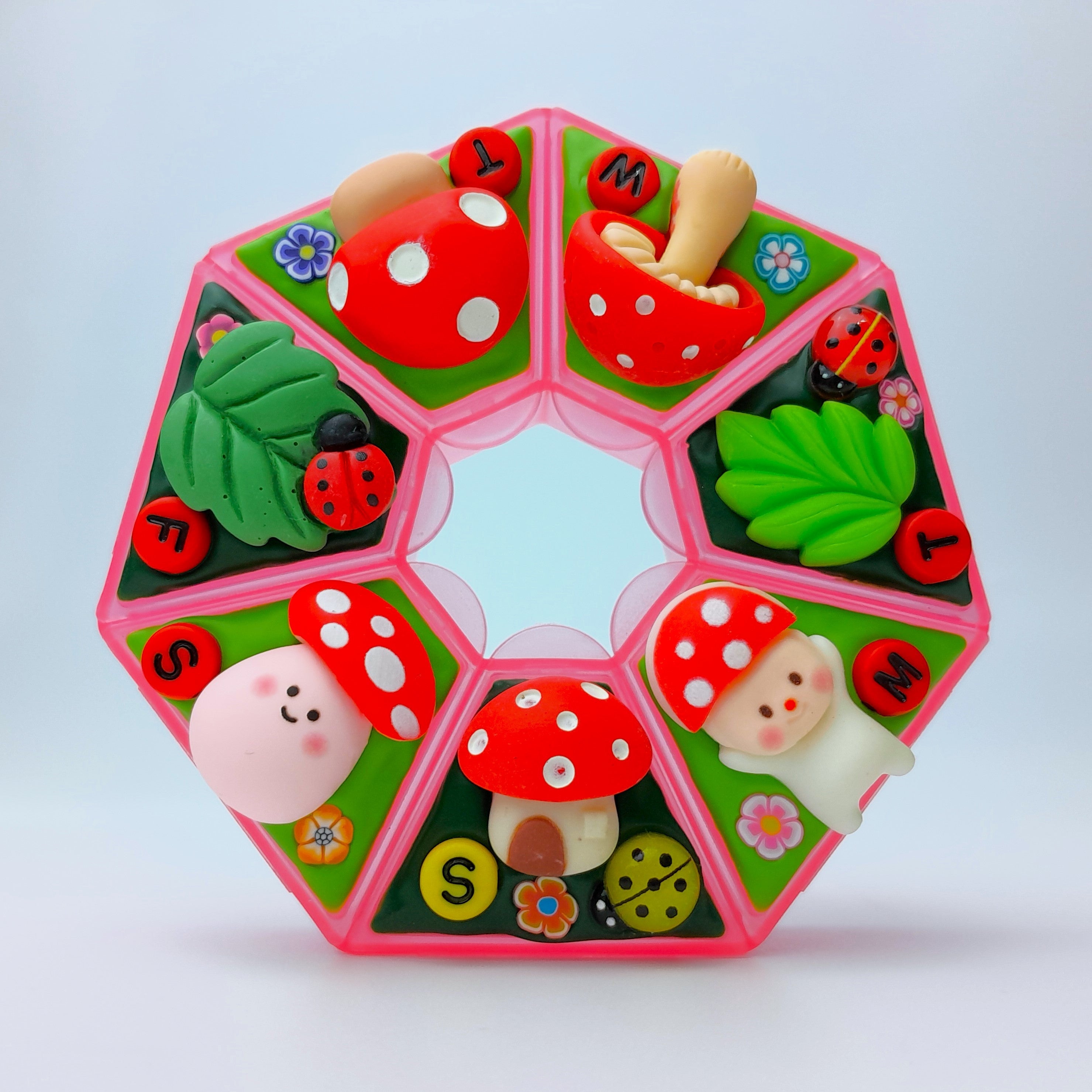Heptagon 7 Compartments Pill Box