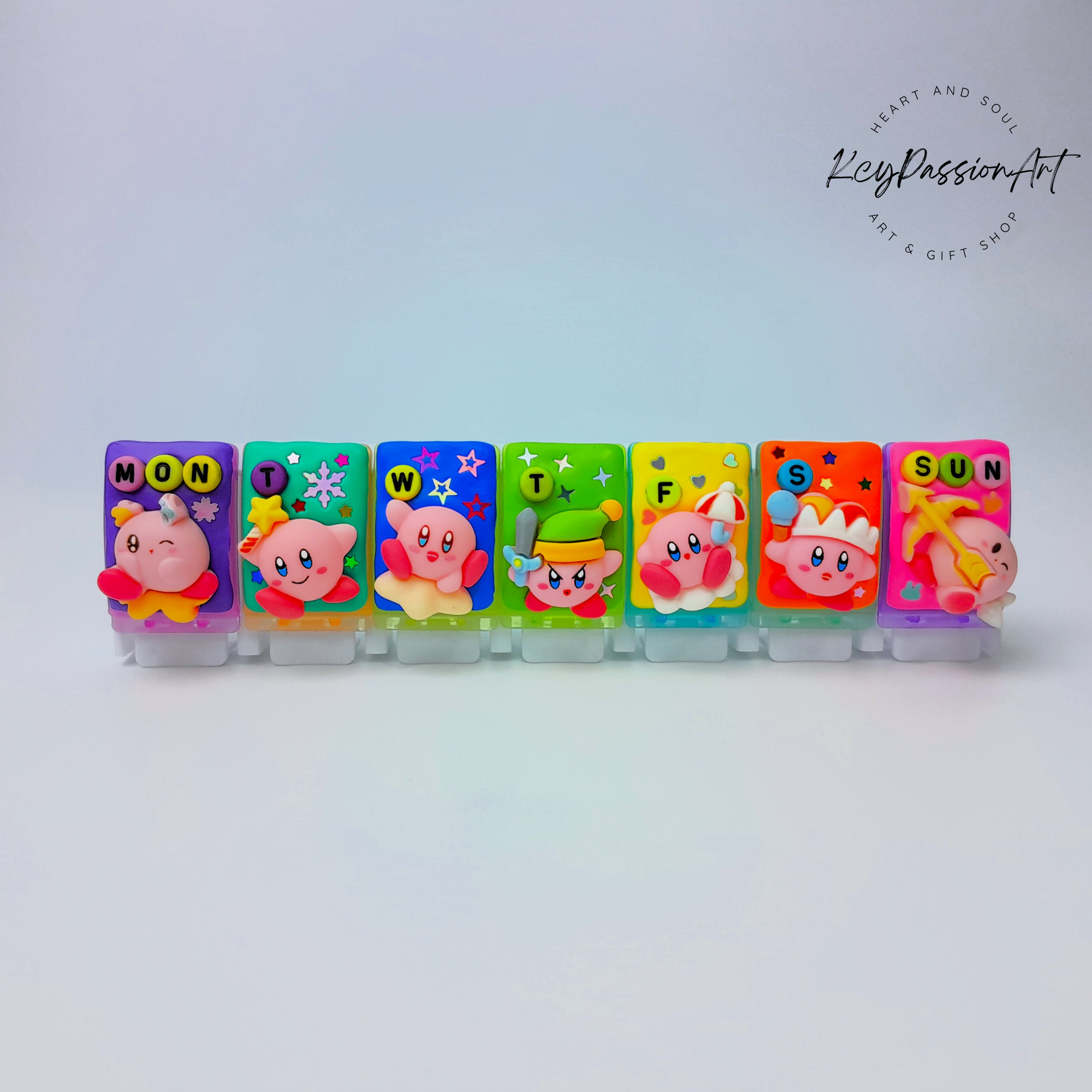 Straight Long 7 Compartments Pill Box