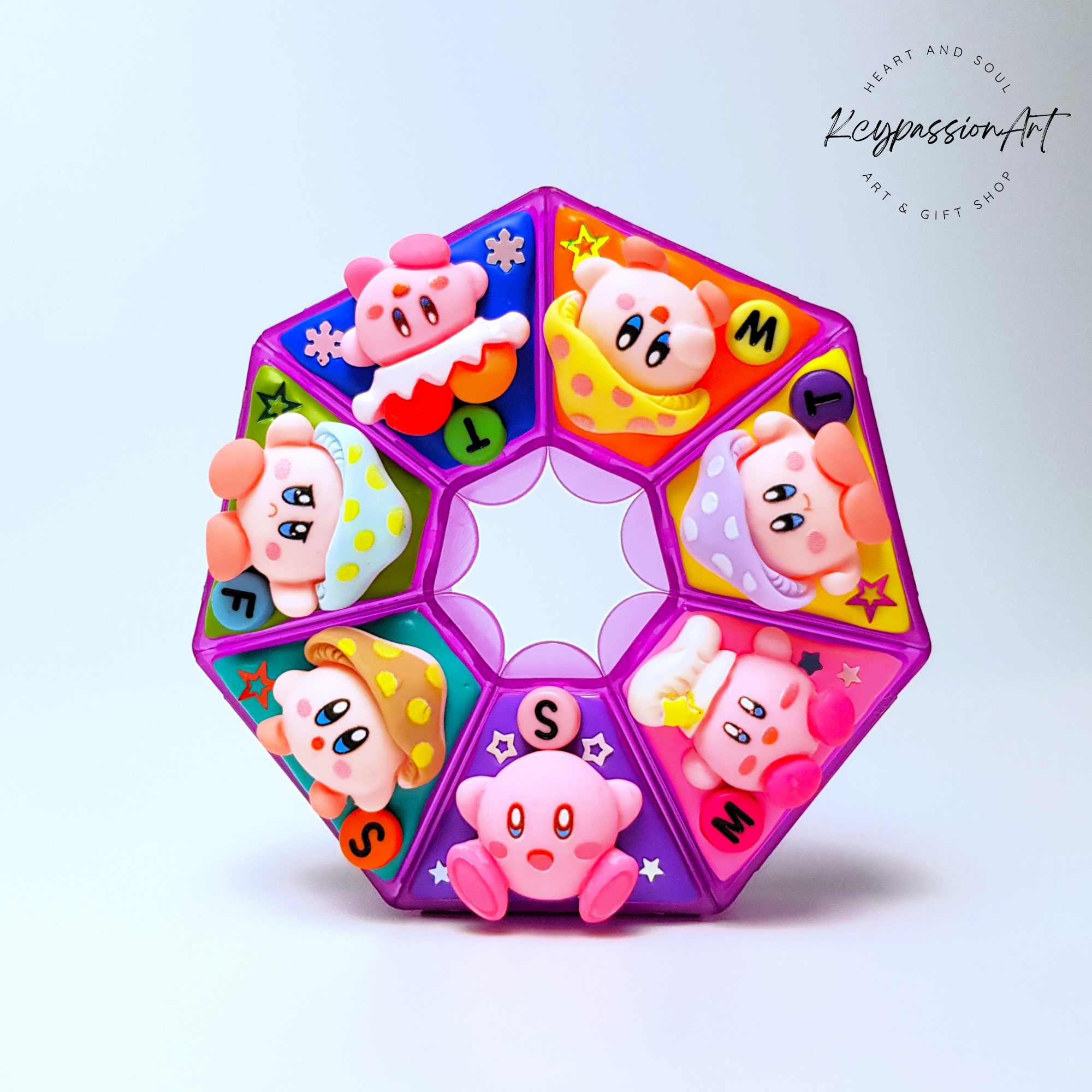 Heptagon 7 Compartments Pill Box
