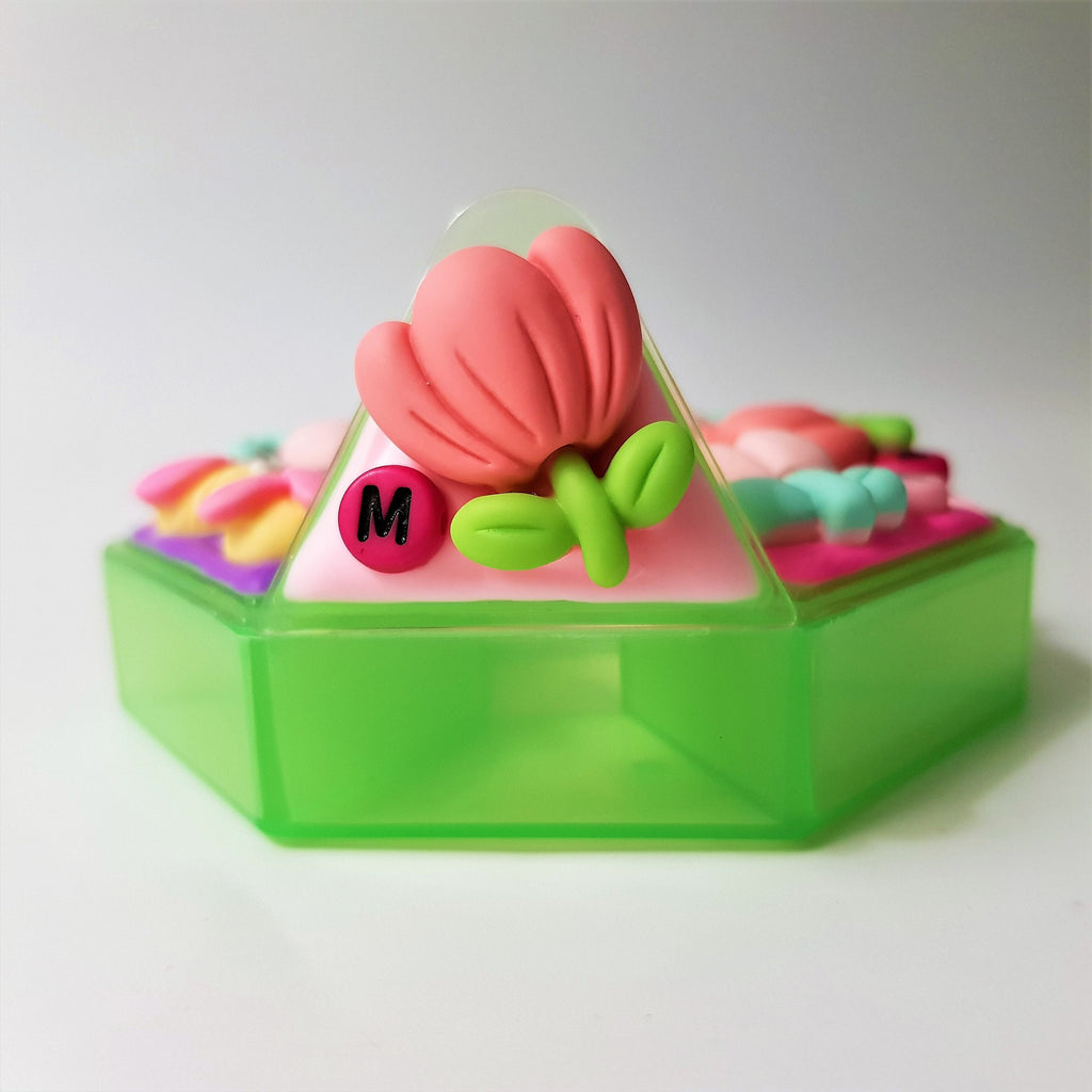 Tulip Flowers - Heptagon Pill Box