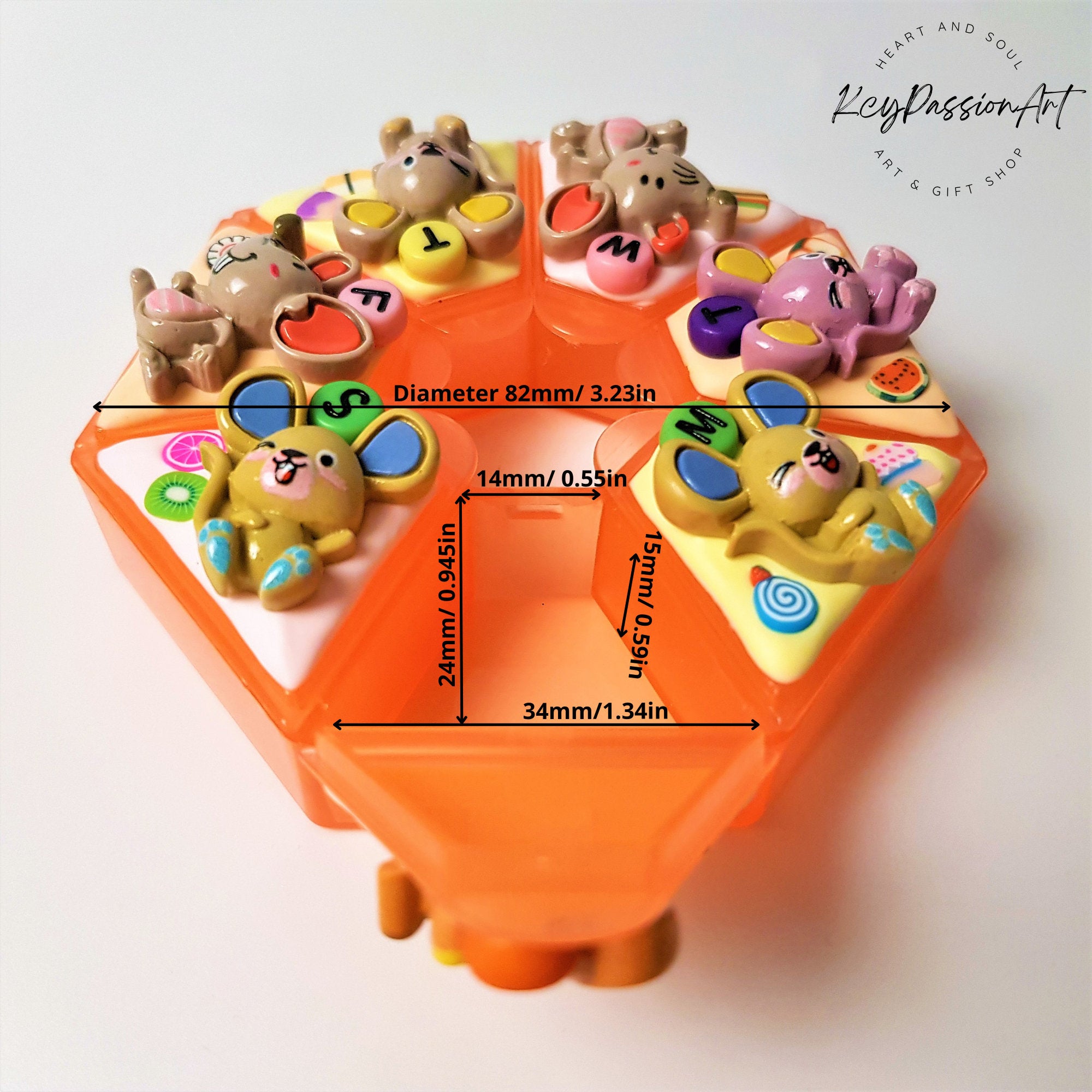 Cheeky Mice - Heptagon Pill Box