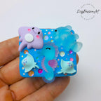 Pilulier Thalassophile : Organisateur journalier lumineux sur le thème de l'océan