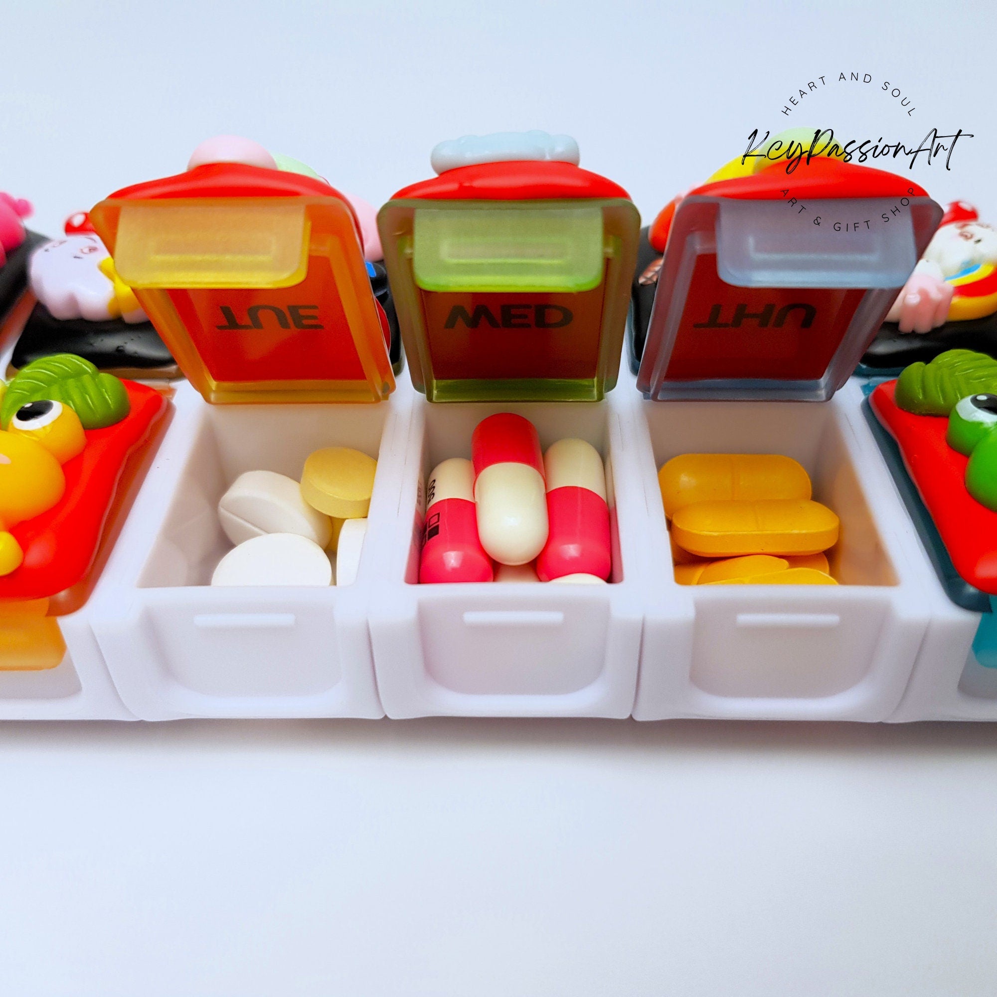 Froggy & Mushrooms - Detachable Pill Box