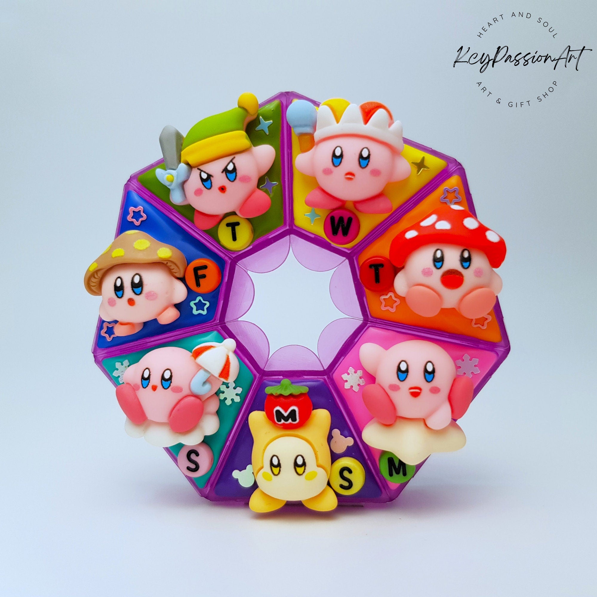 My Pink Round Hero - Heptagon Pill Box
