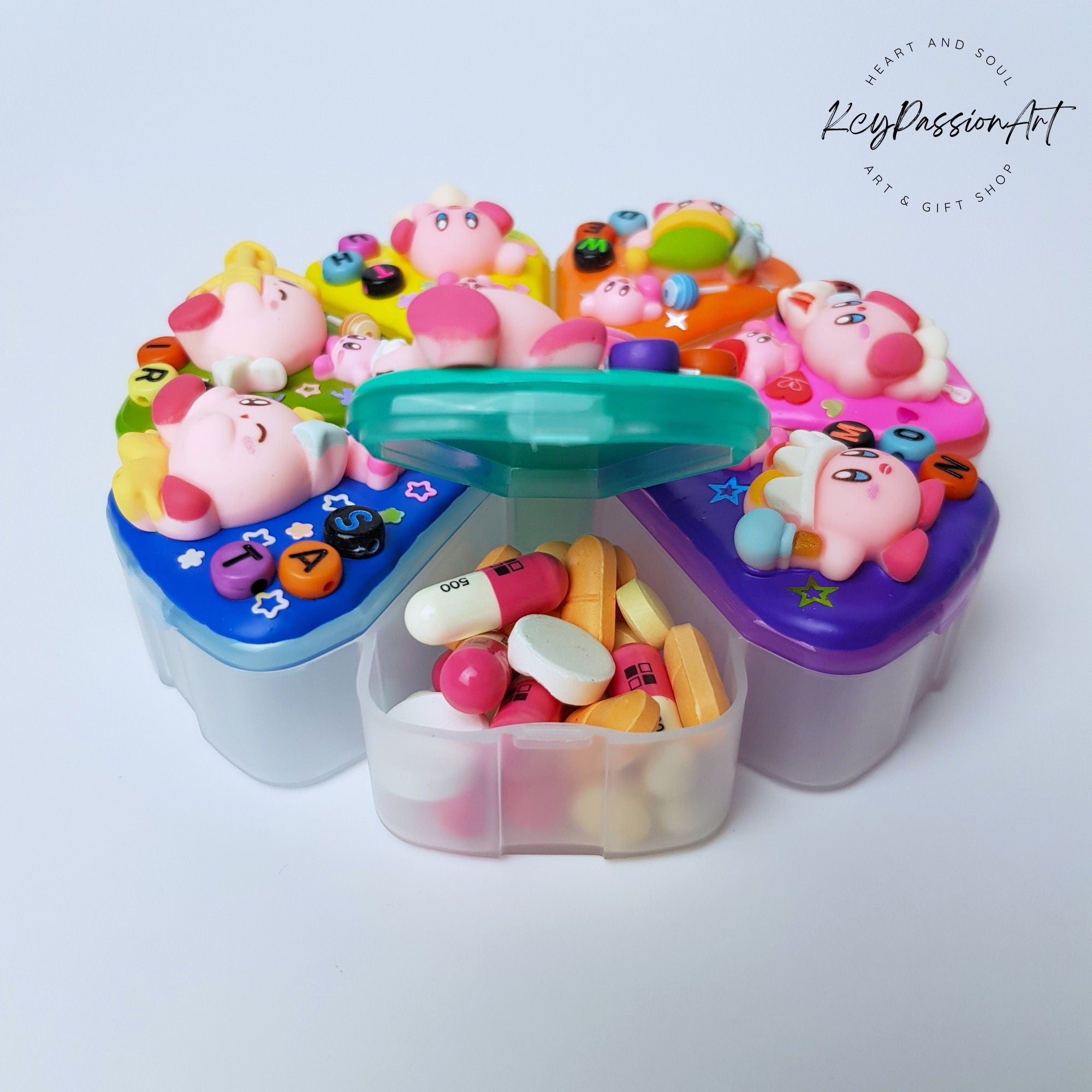 Charge Up Pink Balls - XL Pill Box