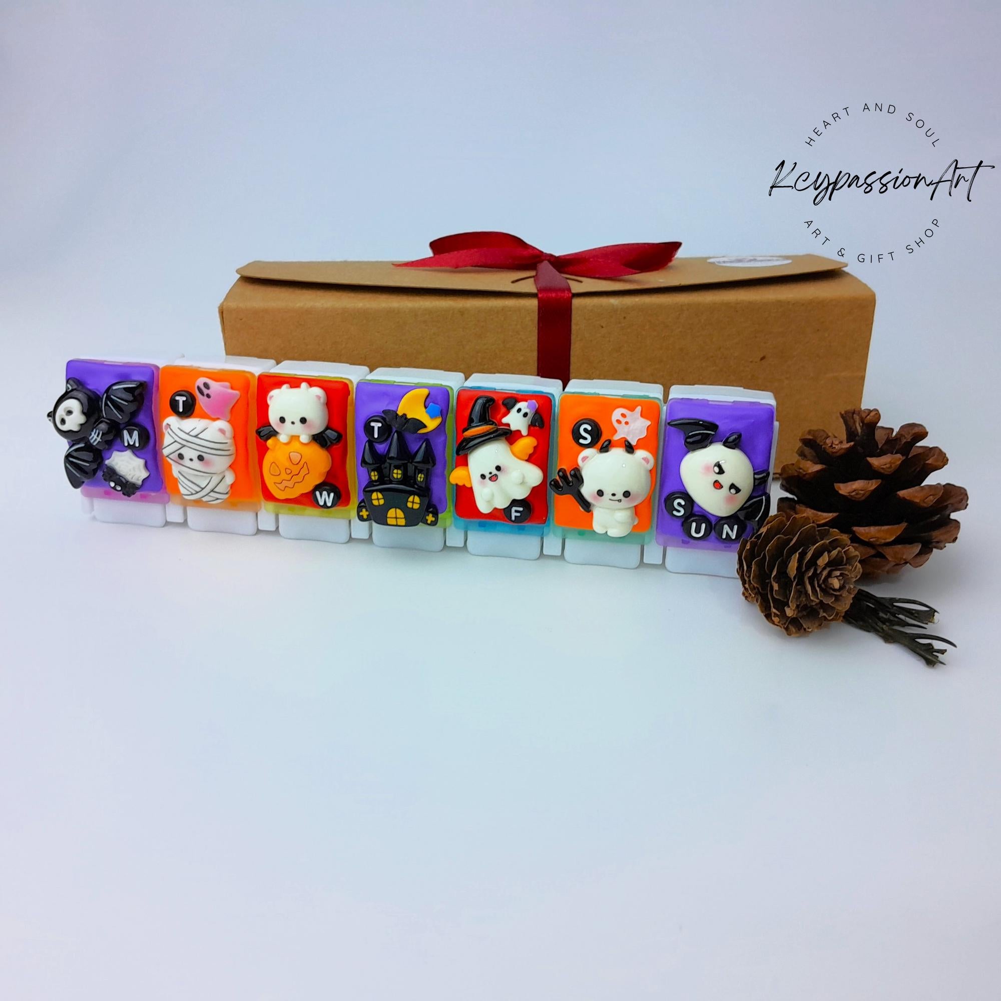 Cute Fun Halloween - Straight Pill Box