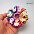 7-Tage-Pillenbox „Einhorn“ – Niedliche Pillendose, Pillenetui, Medikamenten- und Vitaminspender, Wochen-Pillenbox