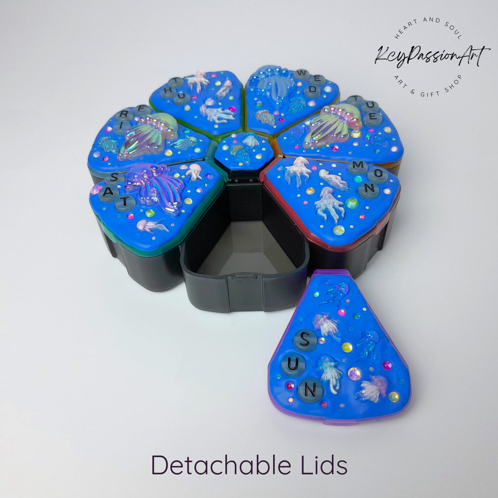 Jellyfish Glow - XL Pill Box