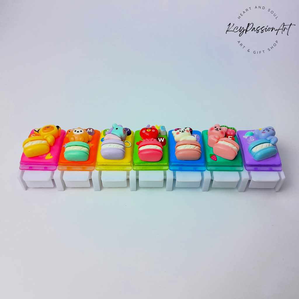 Macarons 21 With Love - Straight Day Pill Box