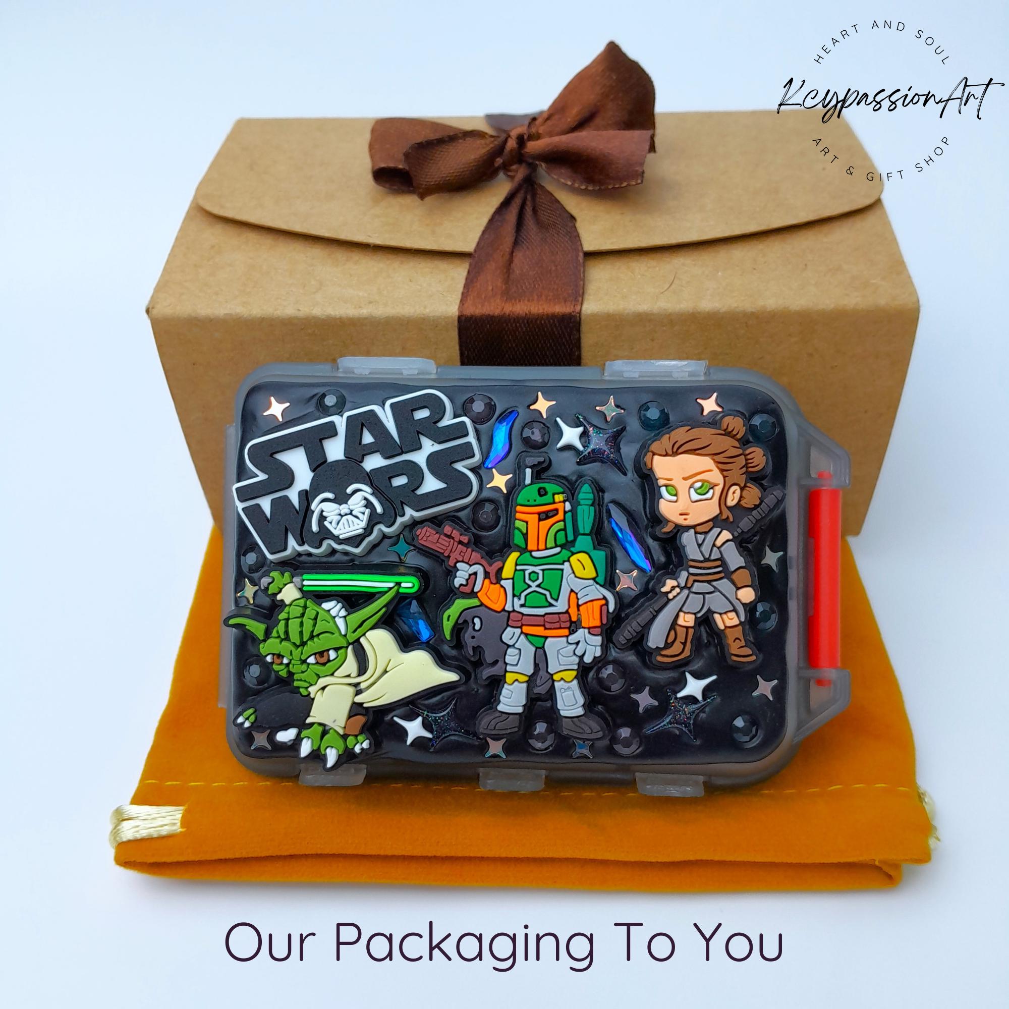 Pillenbox zum Aufklappen und Falten „Mein Lieblingsfilm“, geeignet für Nahrungsergänzungsmittel, Vitamine und Medikamente, Tages- und Nachtpillenbox