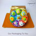 Pilulier décoratif 7 jours « Jardin paisible » à 8 compartiments, distributeur de médicaments et compléments alimentaires, joli pilulier jour/nuit