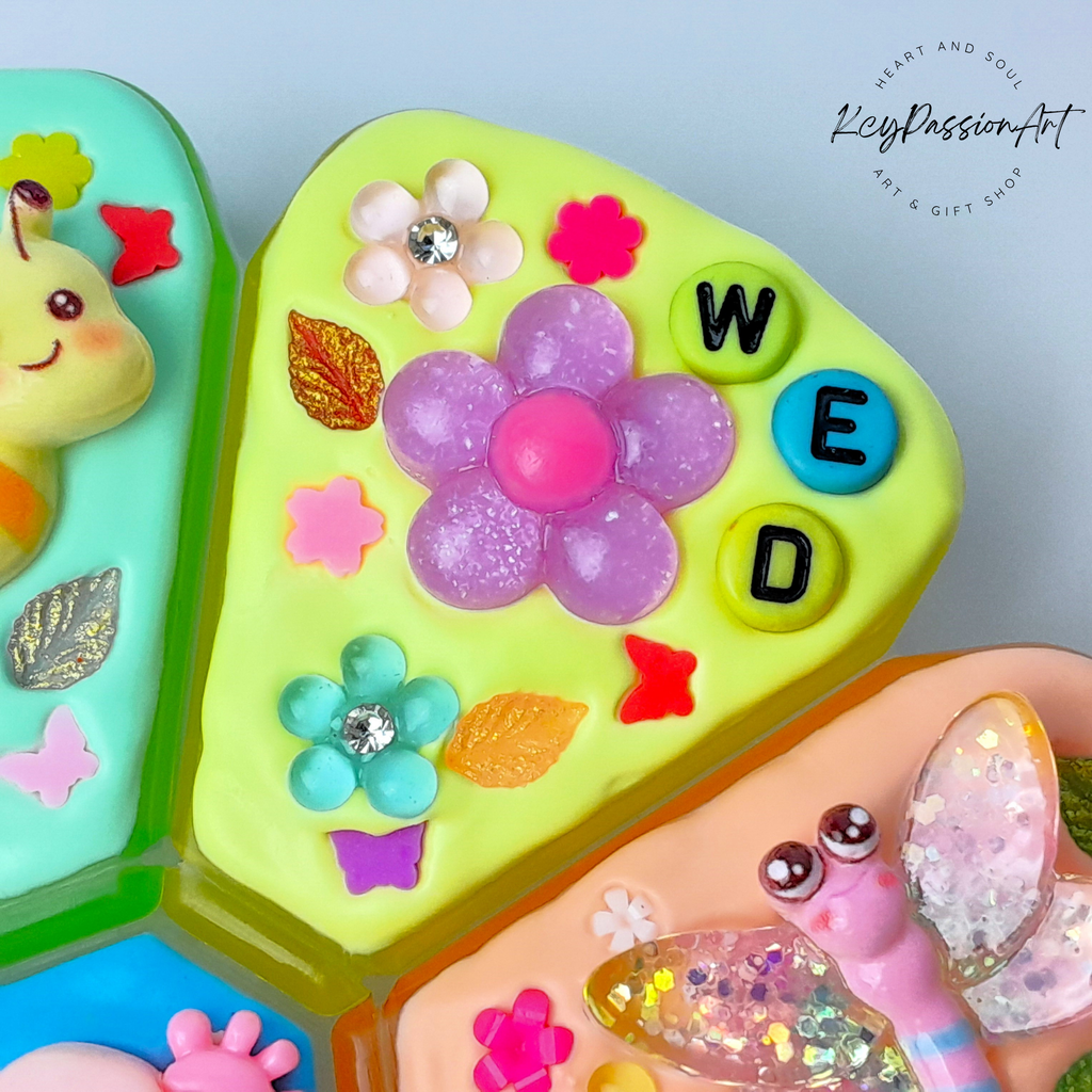 Bear Garden Decorated XL Pill Box