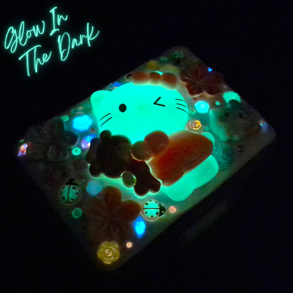 Kittie Loves Teddy - Large Flip Fold Pill Box