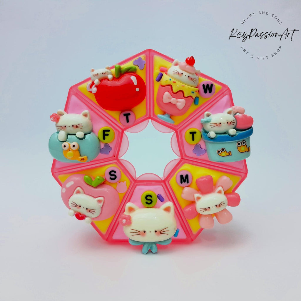 Cat Of Joy - Heptagon Pill Box