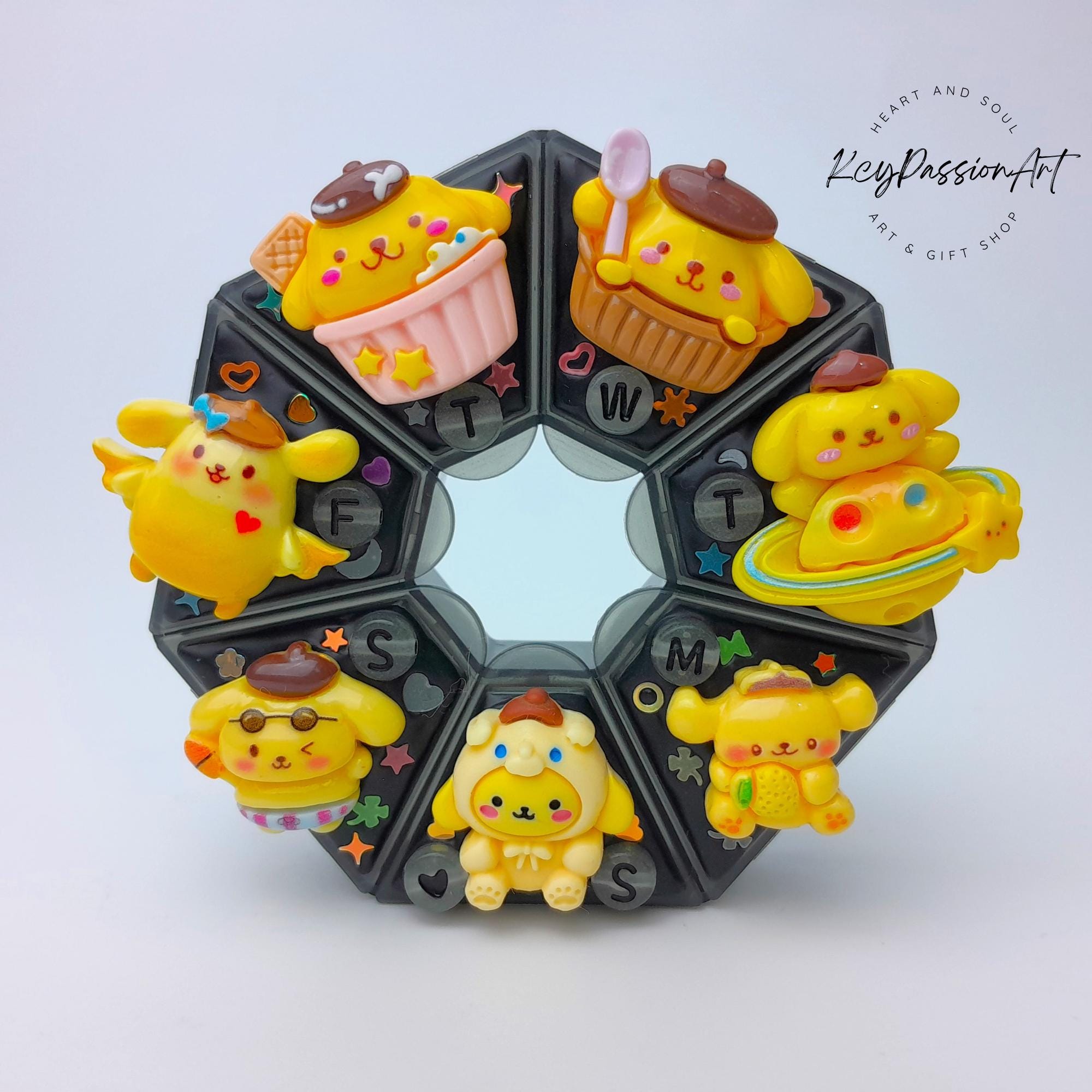 Pudding Dog - Heptagon Pill Box