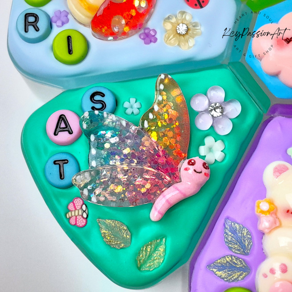 Bear Garden Decorated XL Pill Box