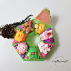 7-Tage-Pillenbox „Fröhliche Freunde“ für morgens und abends, für Medikamente und Nahrungsergänzungsmittel, 7-Tage-Pillenbox für Tag und Nacht