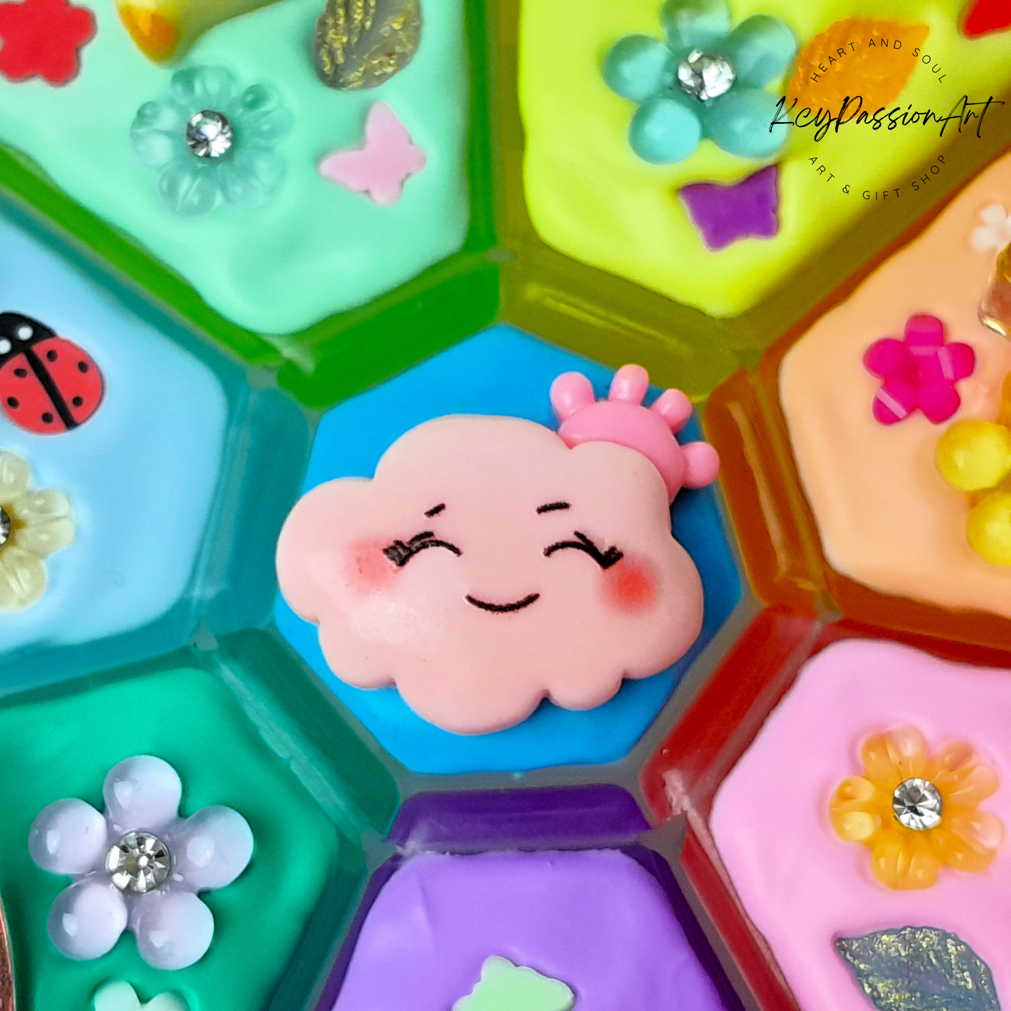 Bear Garden Decorated XL Pill Box