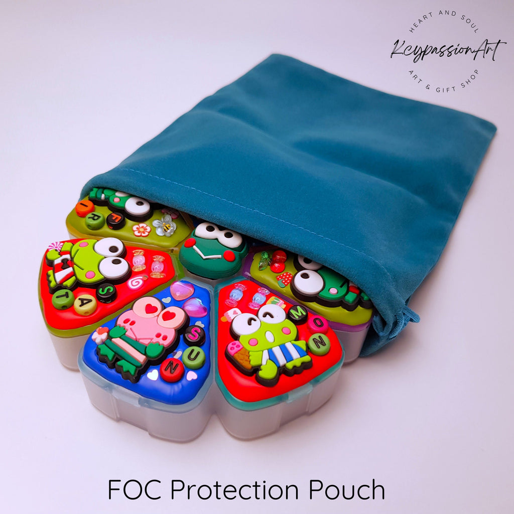 Donut Pond Frog - XL Pill Box