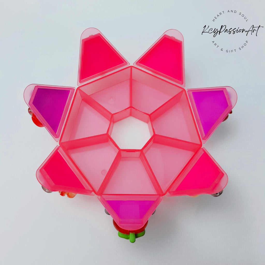 Strawberry Bunny Fun - Heptagon Pill Box