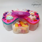 XL 7-Tage-Pillenbox „BFF“ für morgens und abends, 8-Fächer-Pillenbox, Spender für Medikamente und Vitamine