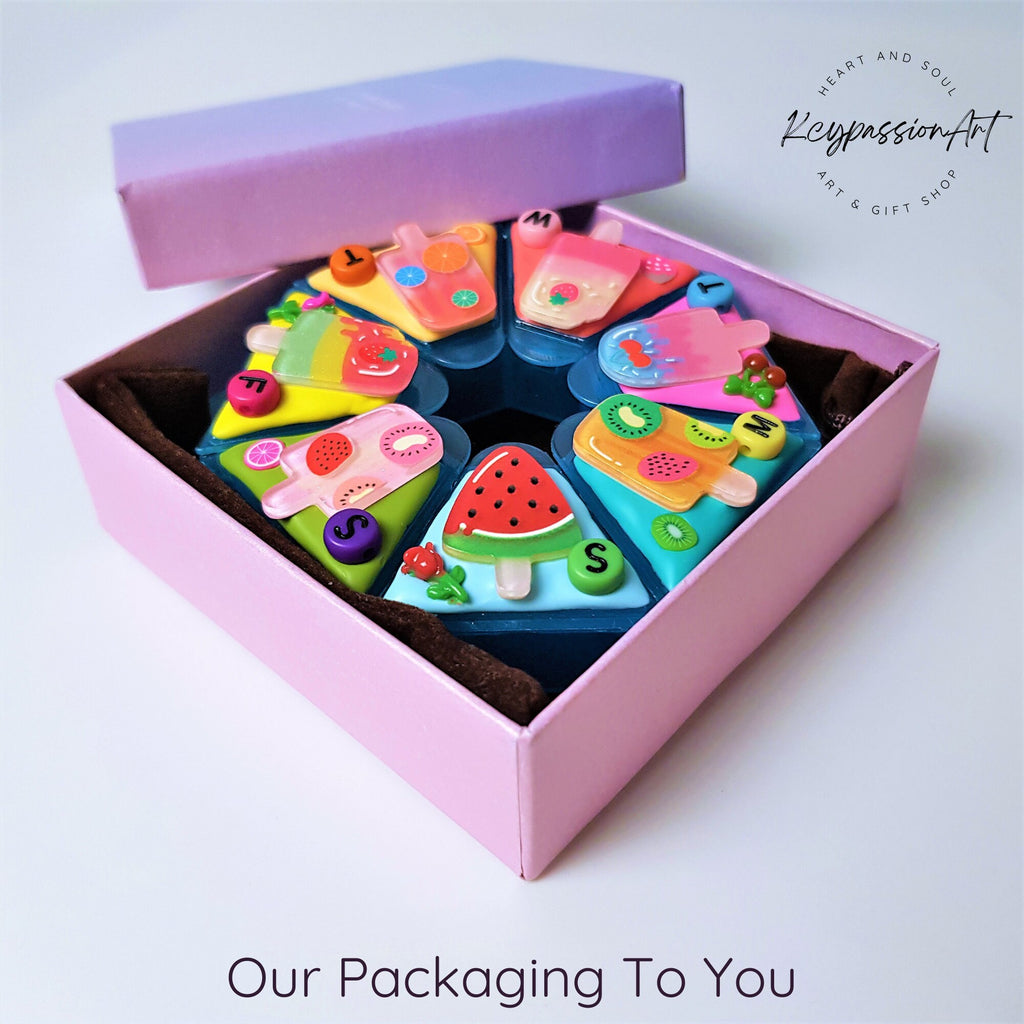 Fruity Popsicle - Heptagon Pill Box