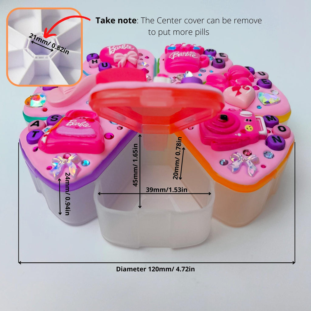 Pink And Girlie - XL Pill Box