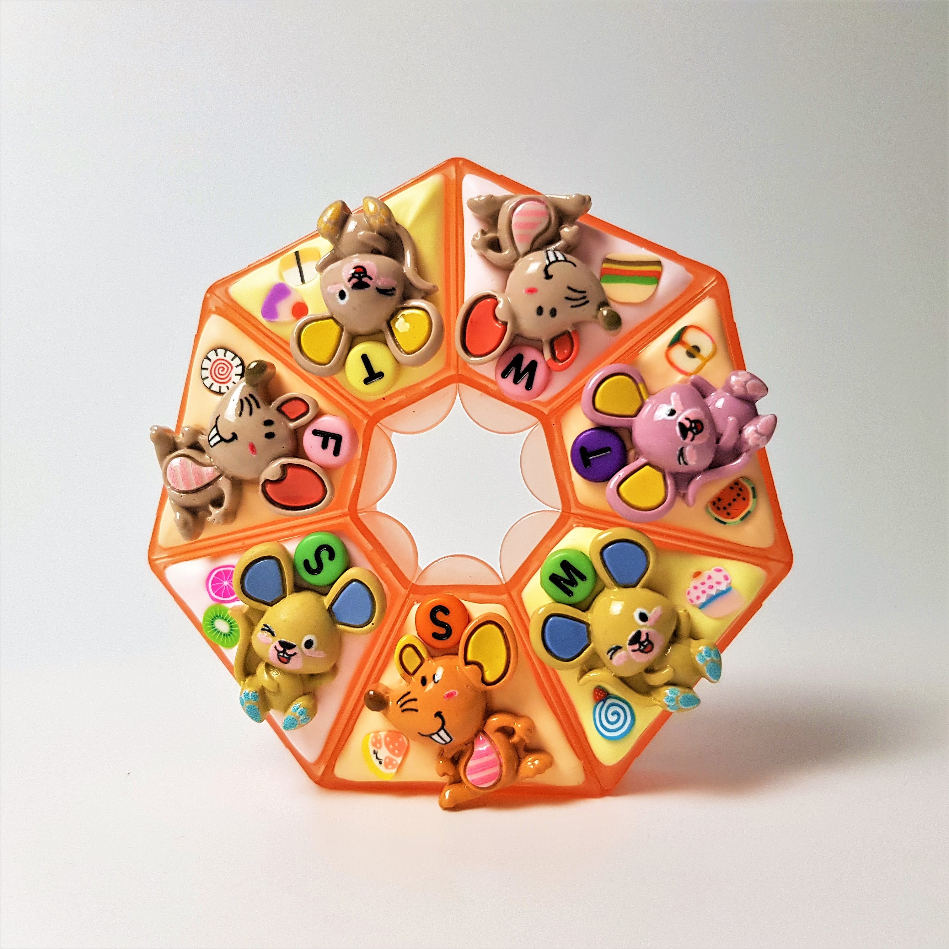 Cheeky Mice - Heptagon Pill Box