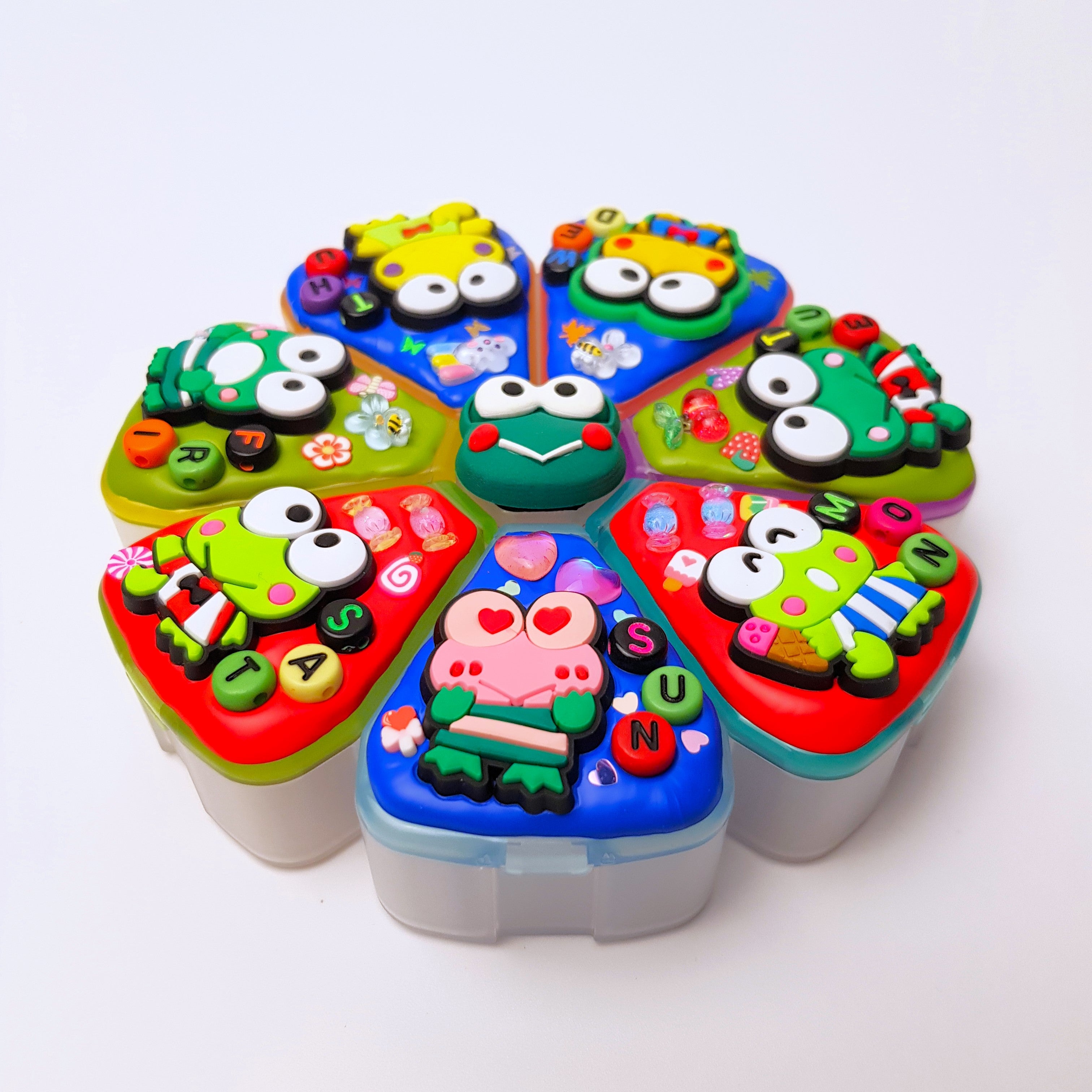 Donut Pond Frog - XL Pill Box