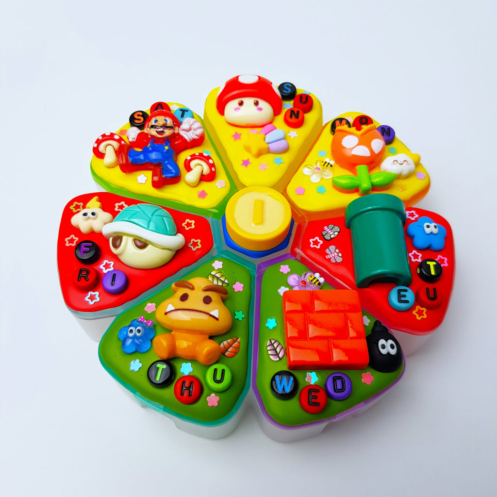 Plumber In Mushroom Kingdom - XL Pill Box