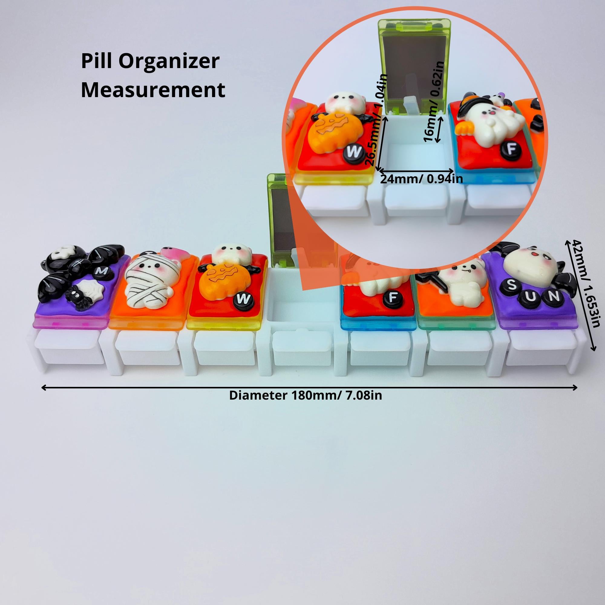 Cute Fun Halloween - Straight Pill Box