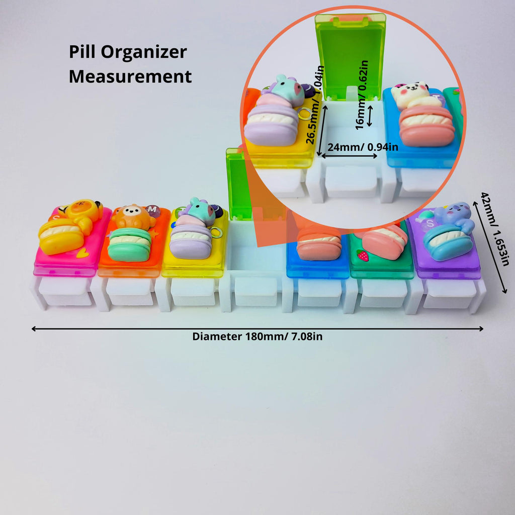Macarons 21 With Love - Straight Day Pill Box