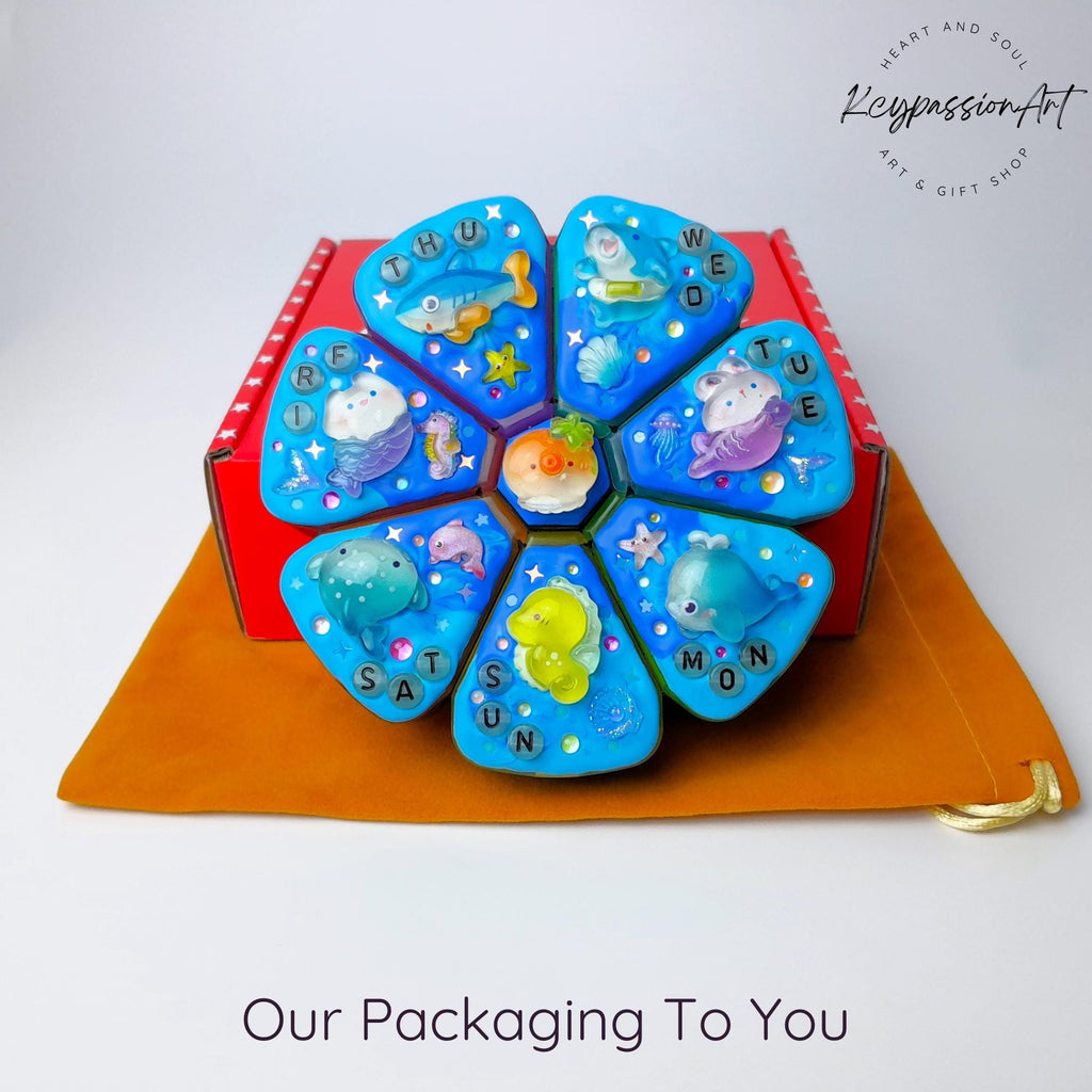 The Ocean Blue Sea - XL Pill Box