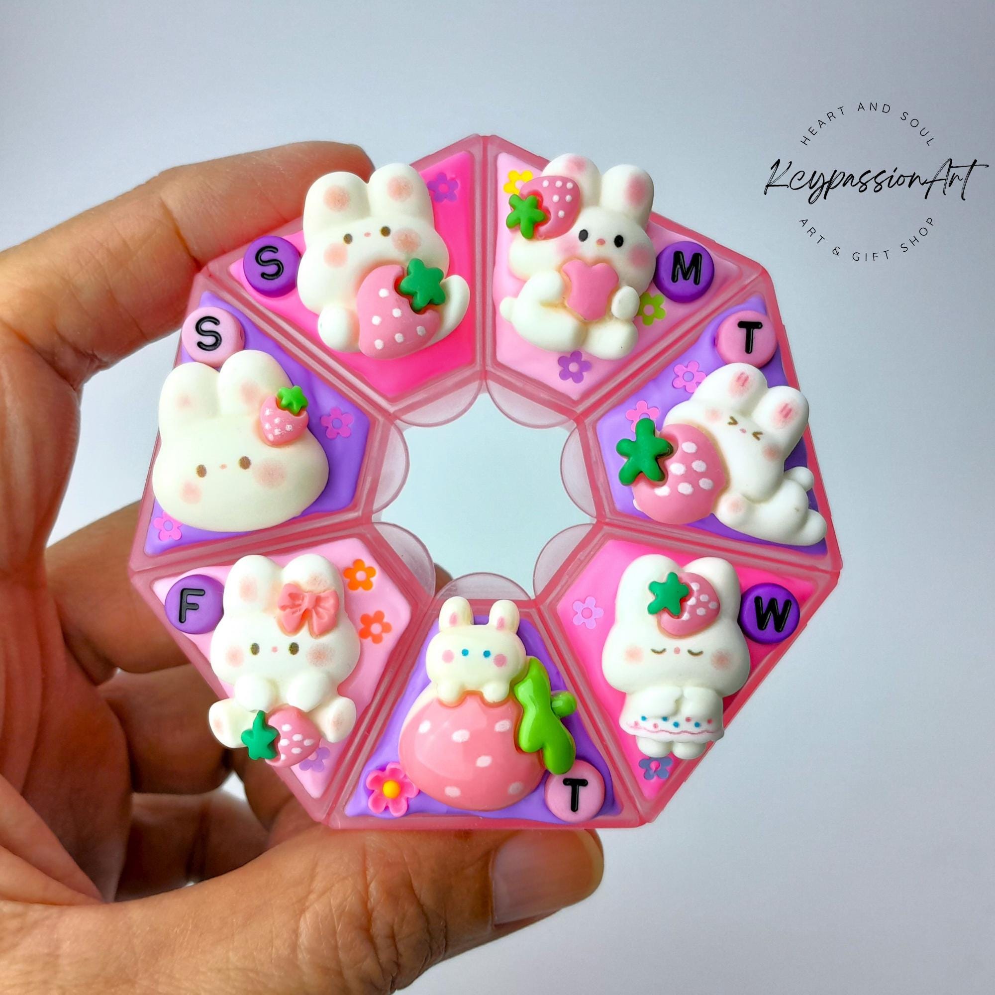 Strawberry Fun Day - Heptagon Pill Box