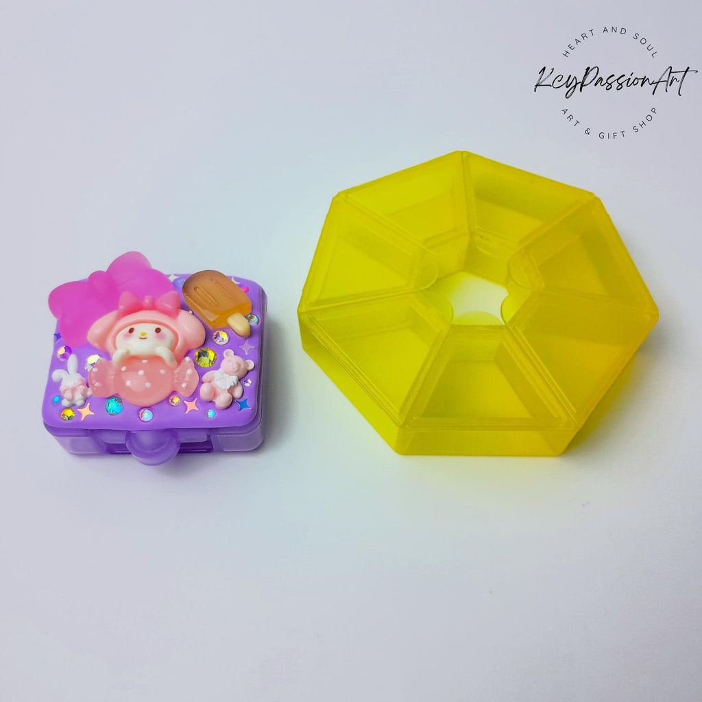 Pilulier décoré « Glow With Me » pour une seule journée