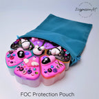 XL 7-Tage-Pillenbox mit Dekor „Bad Rabbit“, 8 Fächer, Pillendose für Medikamente, Vitamine und Nahrungsergänzungsmittel, niedlicher Pillenbehälter