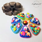 Pilulier XL 7 jours « Tortues Kawaii Aloha », pilulier matin/soir à 8 compartiments, distributeur de médicaments et de compléments alimentaires, pilulier mignon