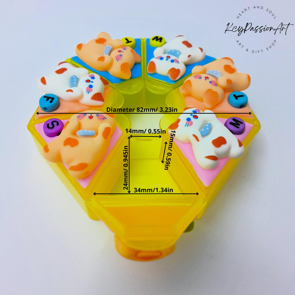 My Kitty Cats - Heptagon Pill Box