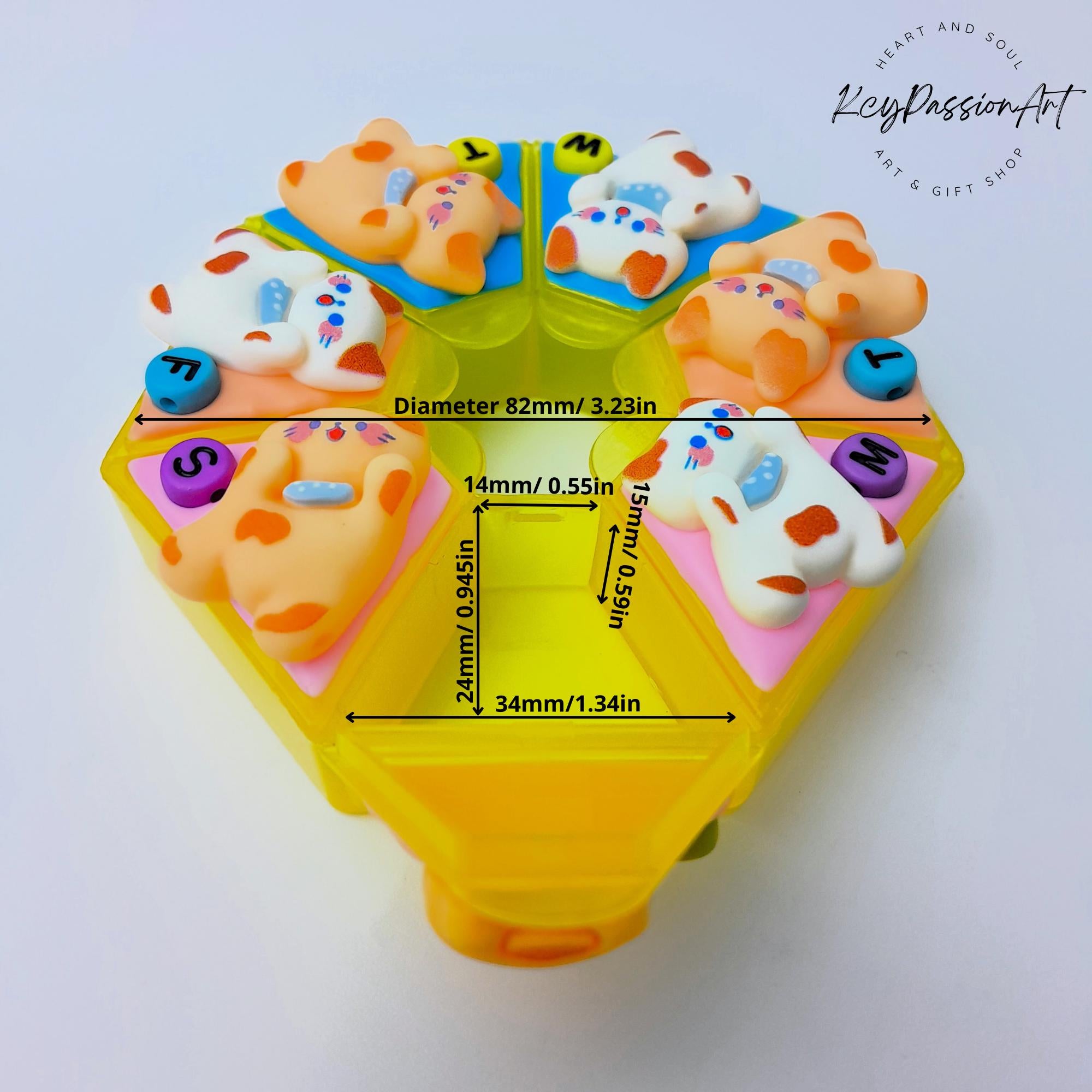 My Kitty Cats - Heptagon Pill Box