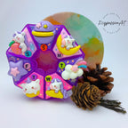 7-Tage-Pillenbox „Einhorn-Traumland“, für Medikamente und Nahrungsergänzungsmittel, 7-Tage-Pillenbox für Tag und Nacht