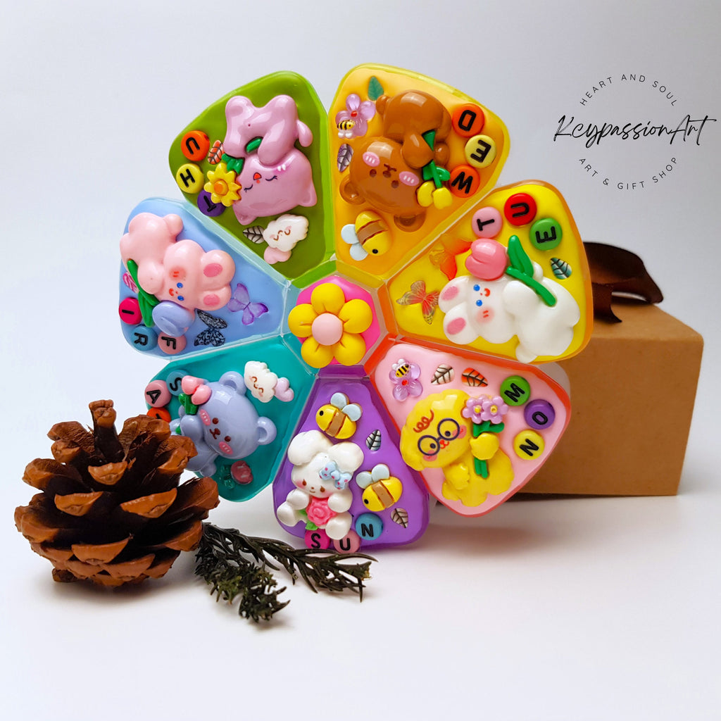 Playful Garden Friends - XL Pill Box