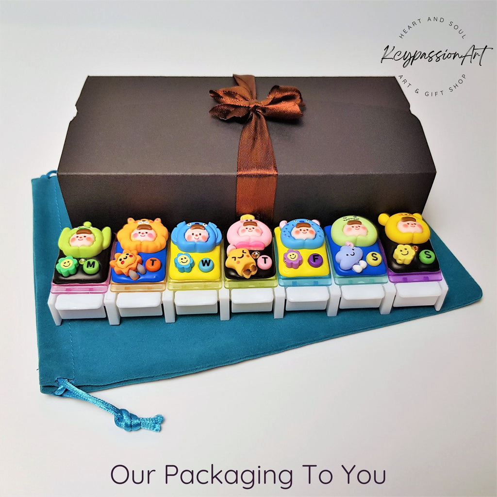 Kawaii Cheeky Monsters - Straight Pill Box