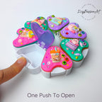 Jumbo-Pillenbox mit 8 Fächern, dekoriert, für 7 Tage, „Kabi Daily Fun“, für Medikamente, Vitamine und Nahrungsergänzungsmittel