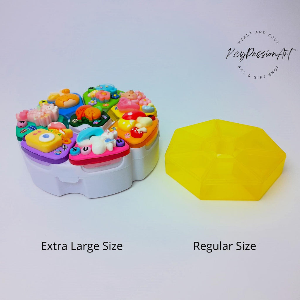 Shroom Wonderland Decorated Round Pill Box