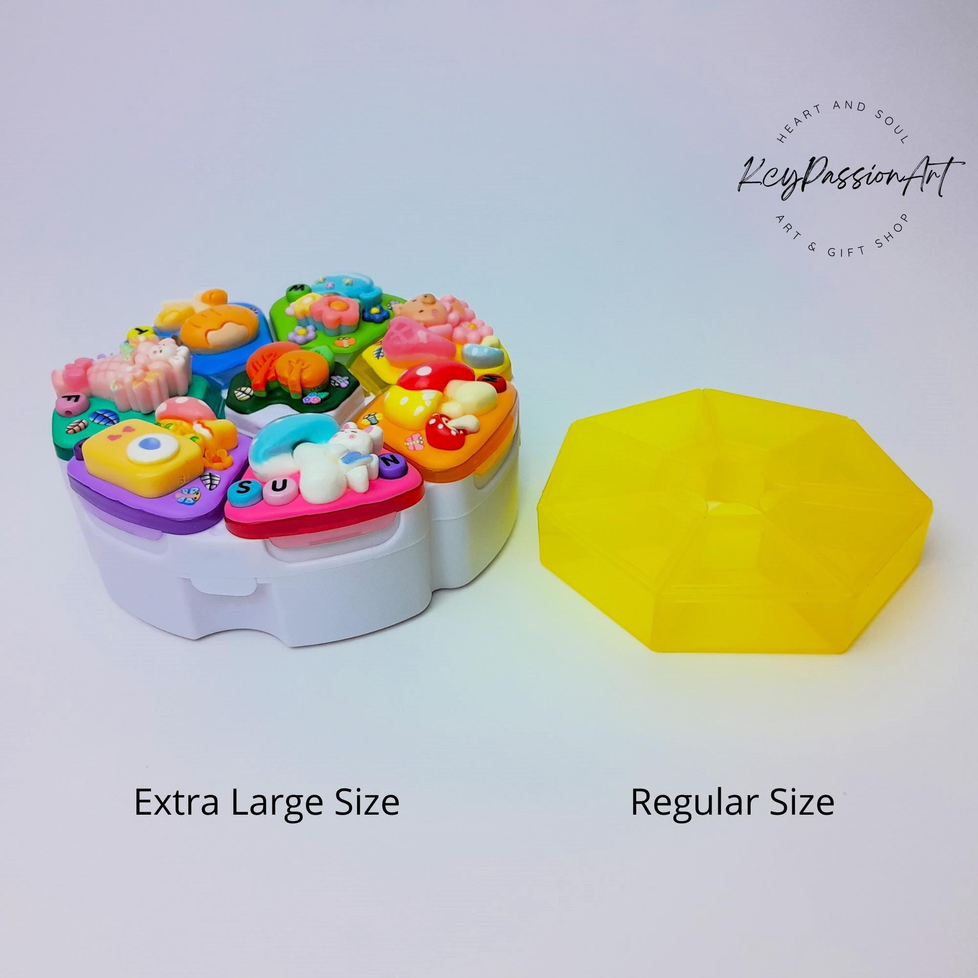 Shroom Wonderland Decorated Round Pill Box