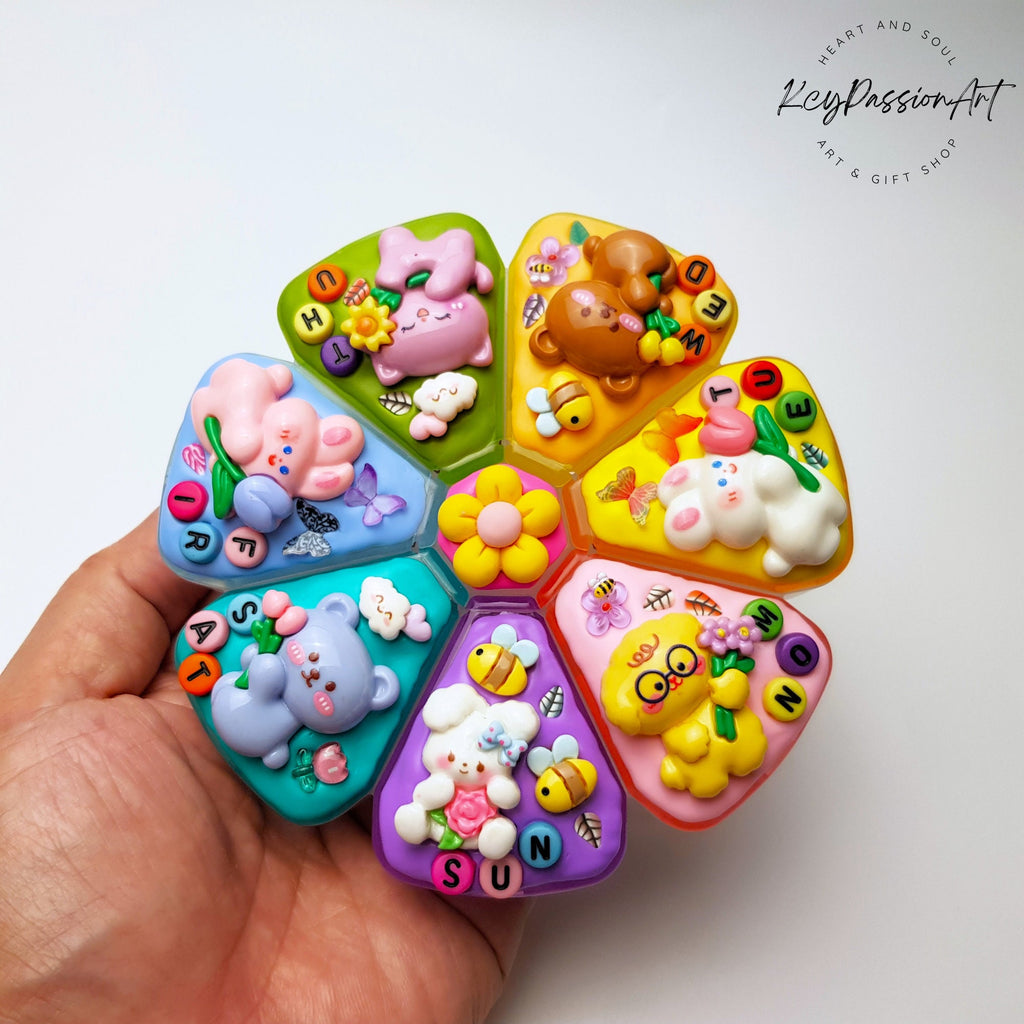 Playful Garden Friends - XL Pill Box