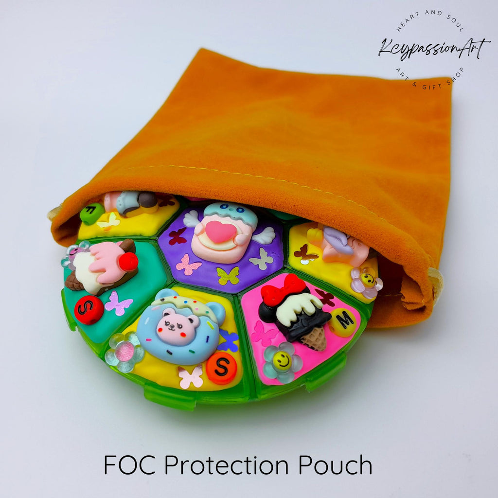 I Scream Hallelujah Round 8 Compartments Pill Box