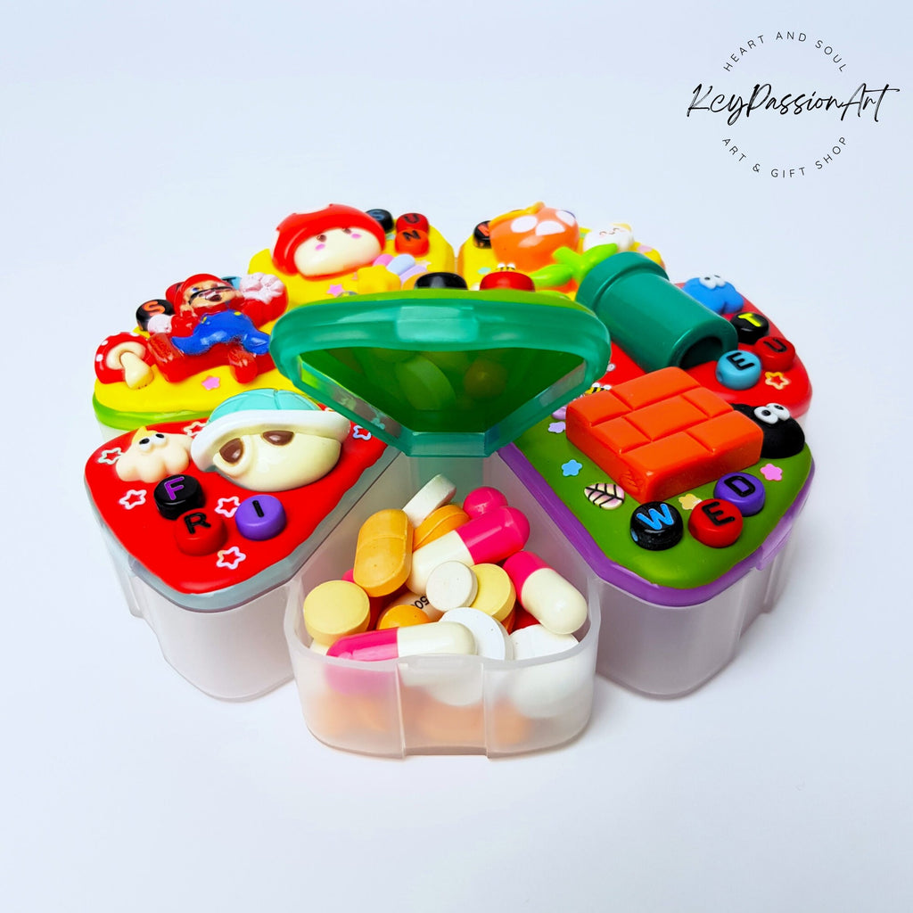 Plumber In Mushroom Kingdom - XL Pill Box