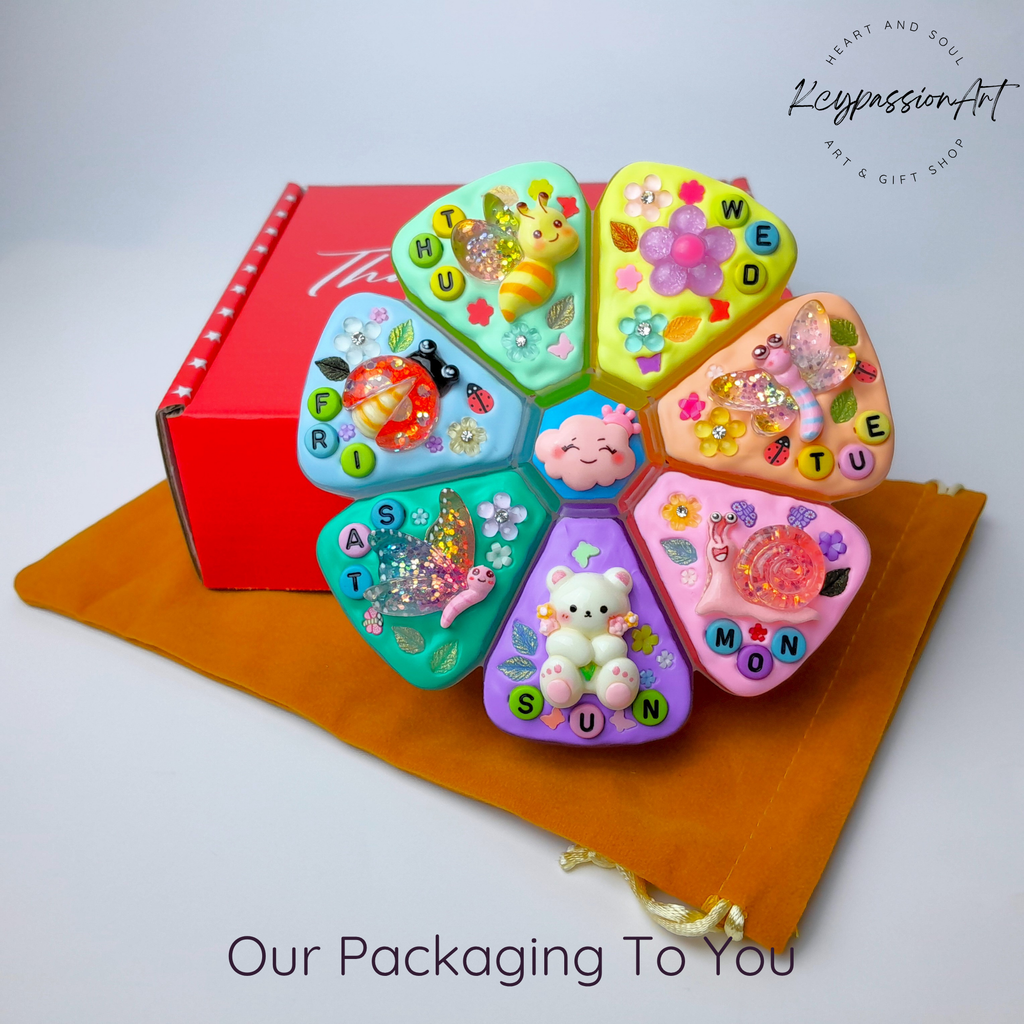 Bear Garden Decorated XL Pill Box