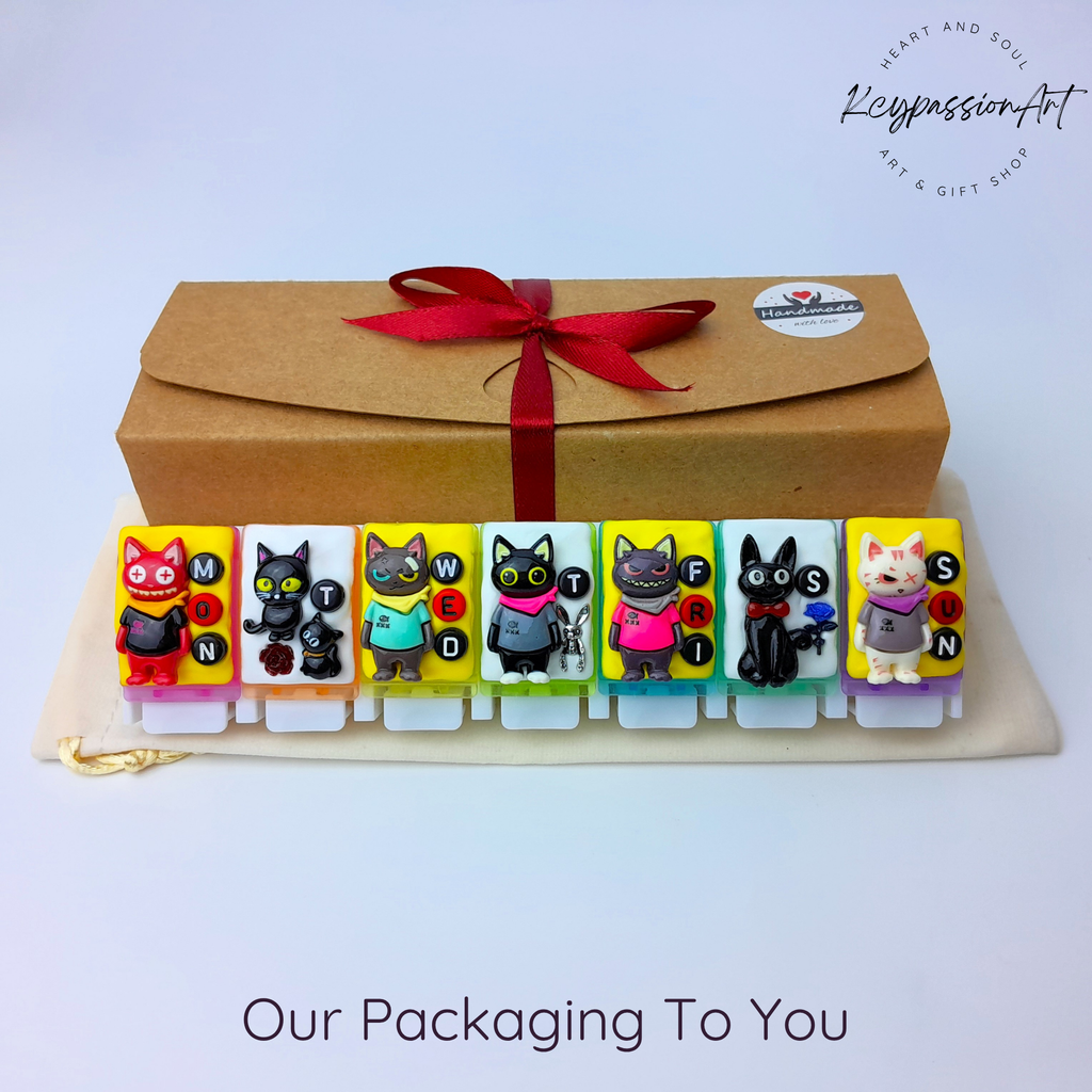 Cool Cats - Straight Pill Box